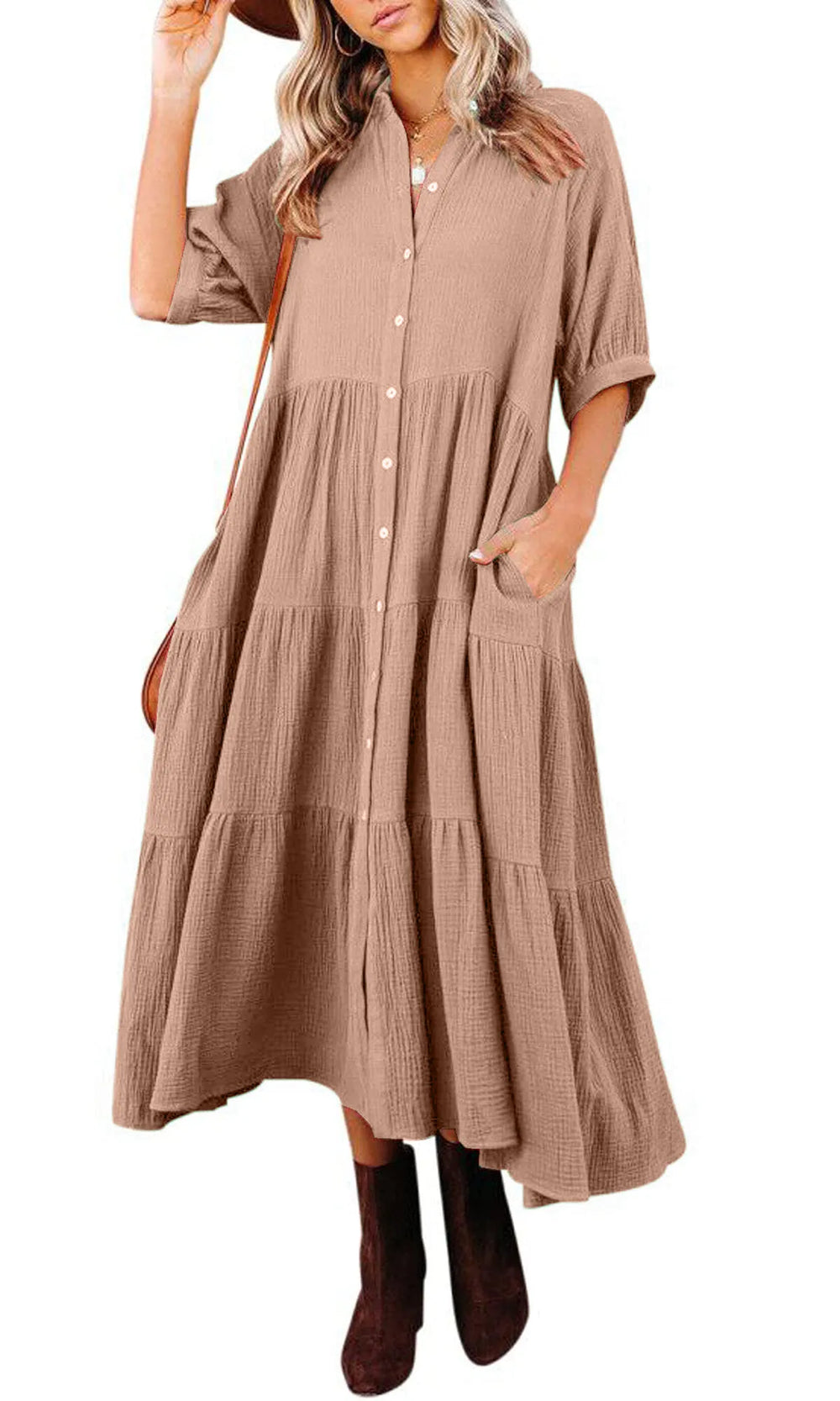 Klara - Midikleid mit Taschen
