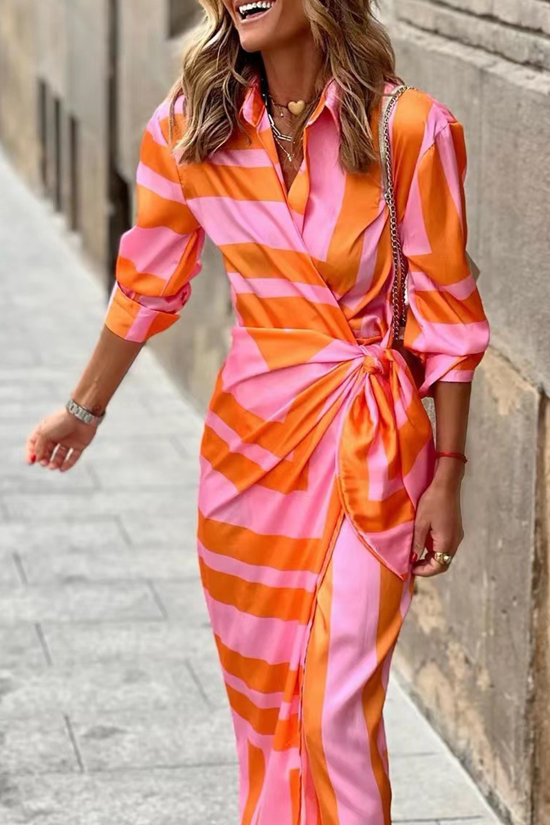 Helmi - Frühling Sommer Mode Druck Rock Kleid