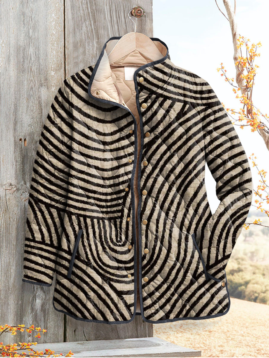 Lila - Damen Retro-Steppjacke