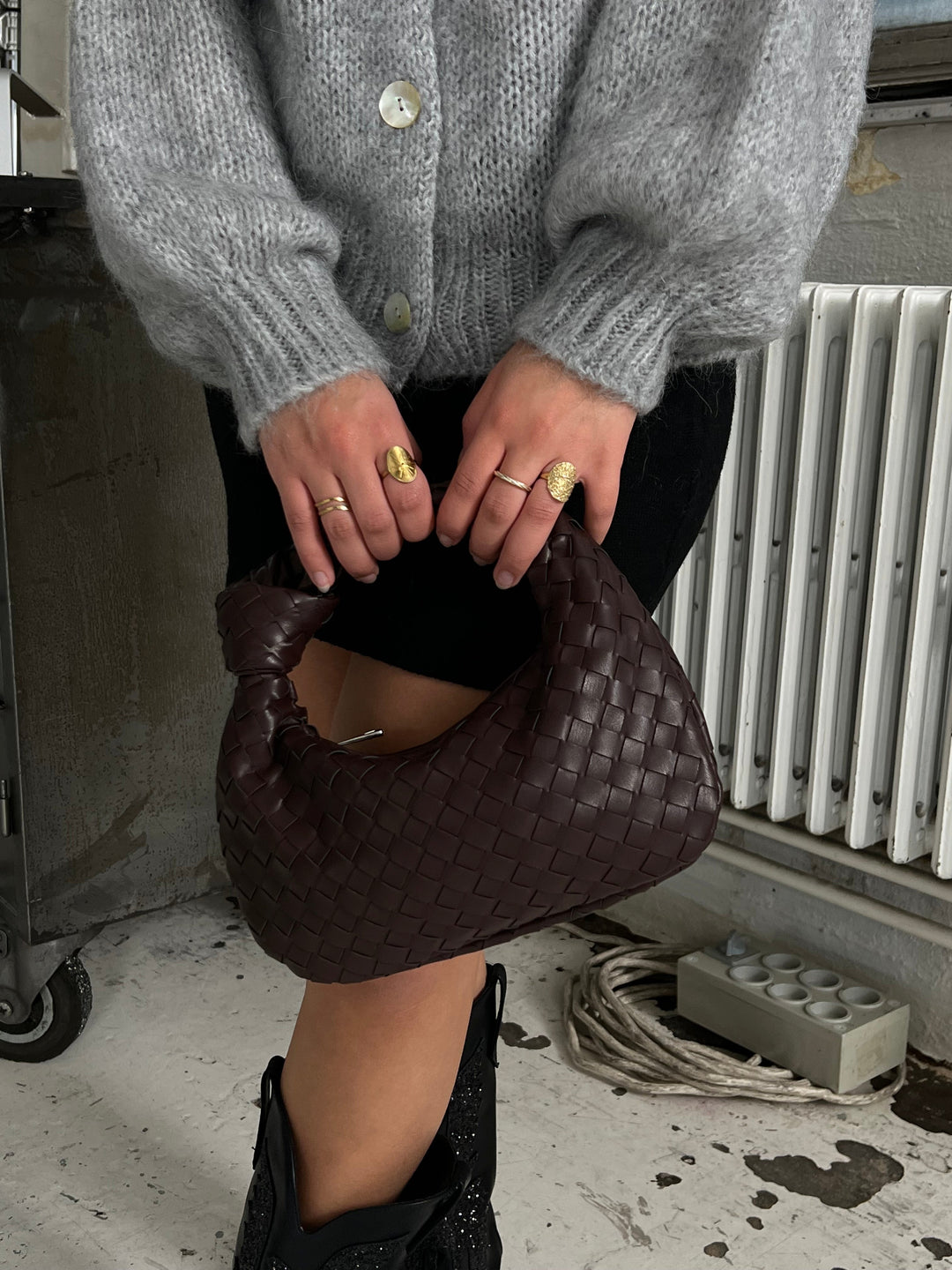 Esti - Geflochtene Mini Grifftasche