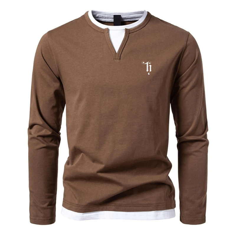 Horace - Double Layered Langarm Shirt