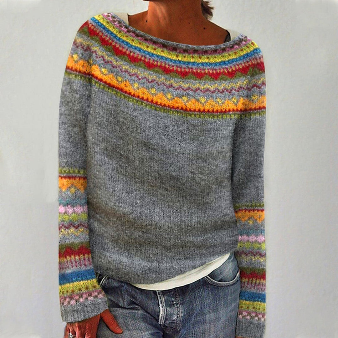 Emily - Bunter Kuschelpullover
