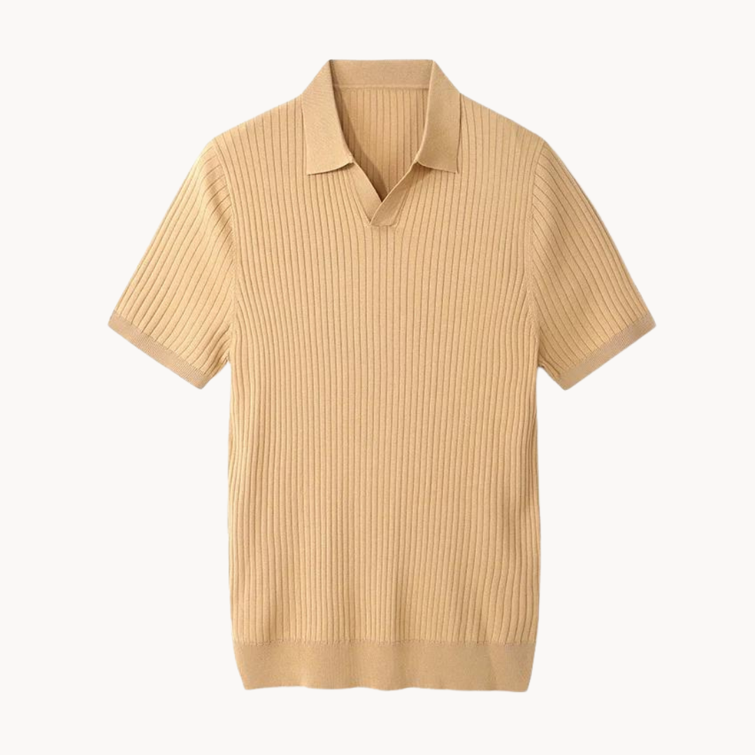 Irving - Maulbeerseide Poloshirt
