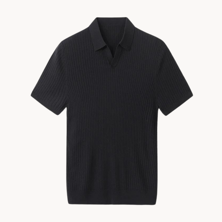 Irving - Maulbeerseide Poloshirt