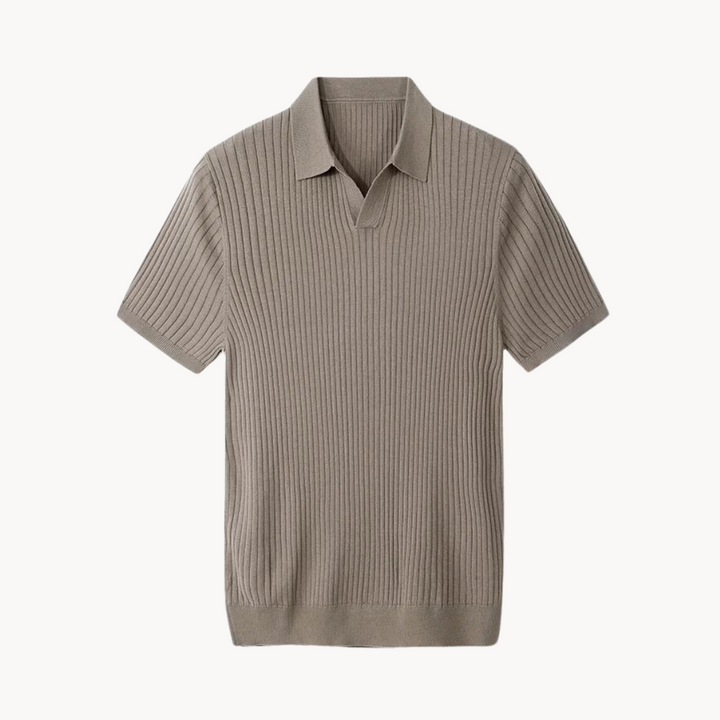 Irving - Maulbeerseide Poloshirt