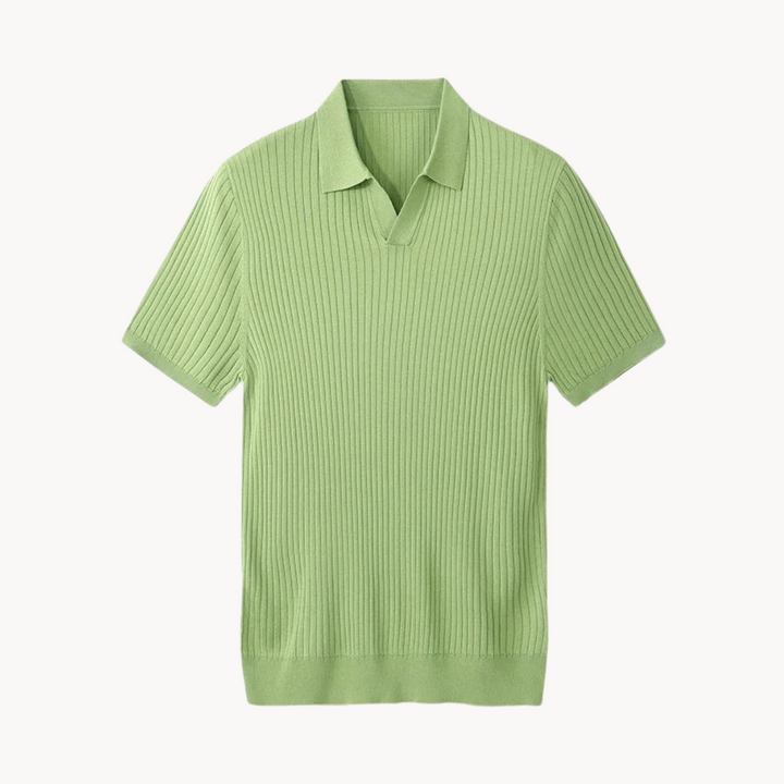 Irving - Maulbeerseide Poloshirt