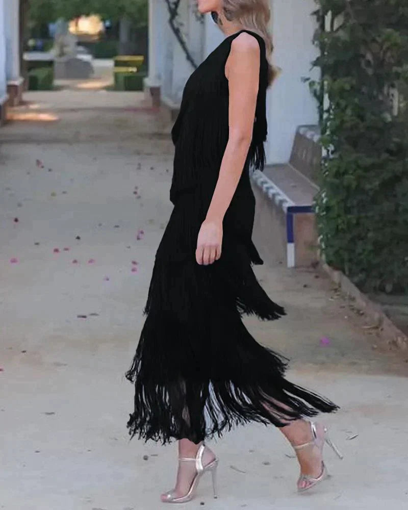 Lauren - Kleid mit Fransen