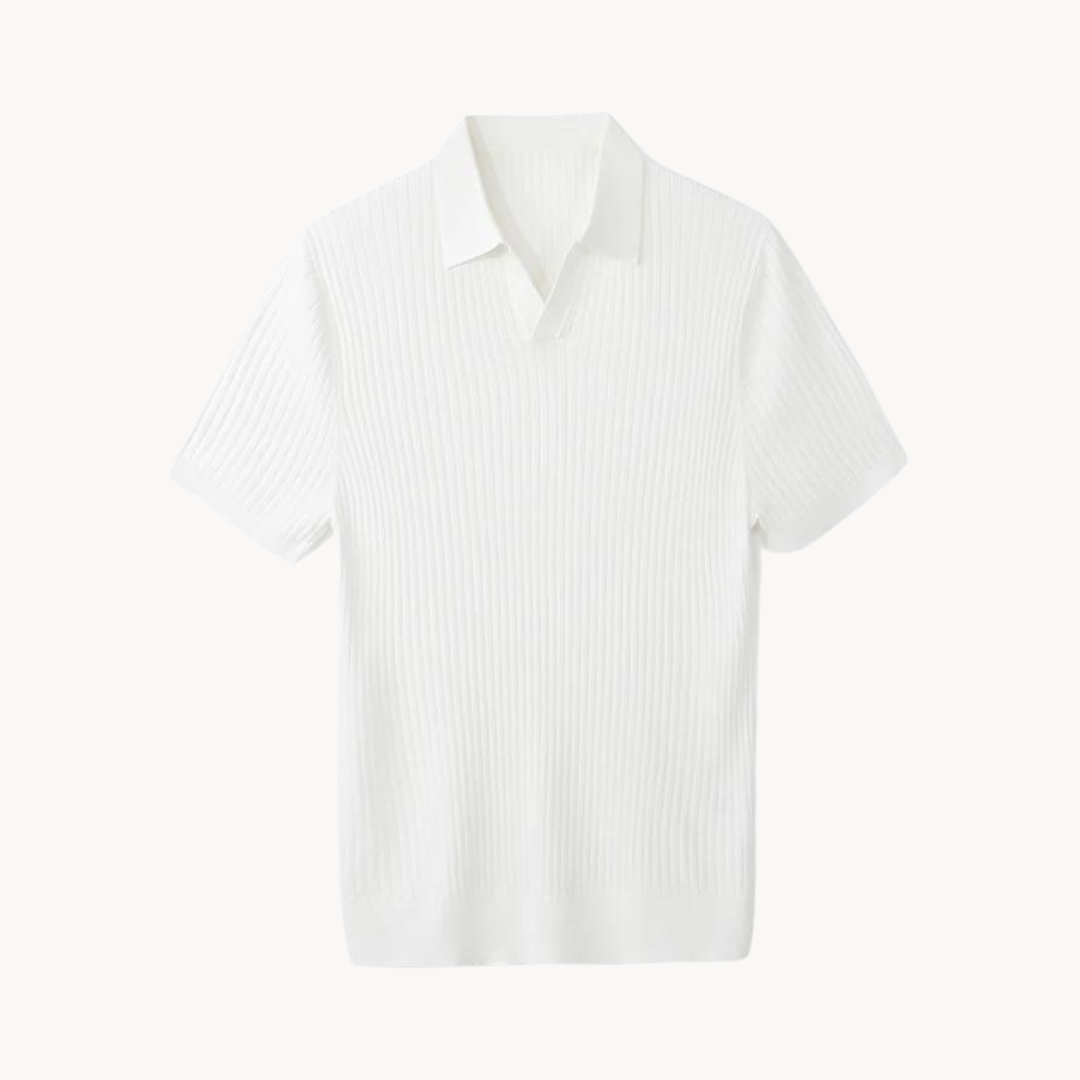 Irving - Maulbeerseide Poloshirt