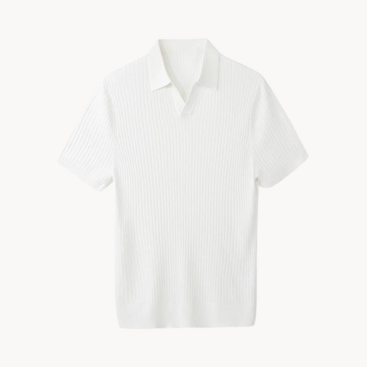 Irving - Maulbeerseide Poloshirt