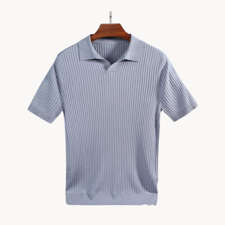 Irving - Maulbeerseide Poloshirt