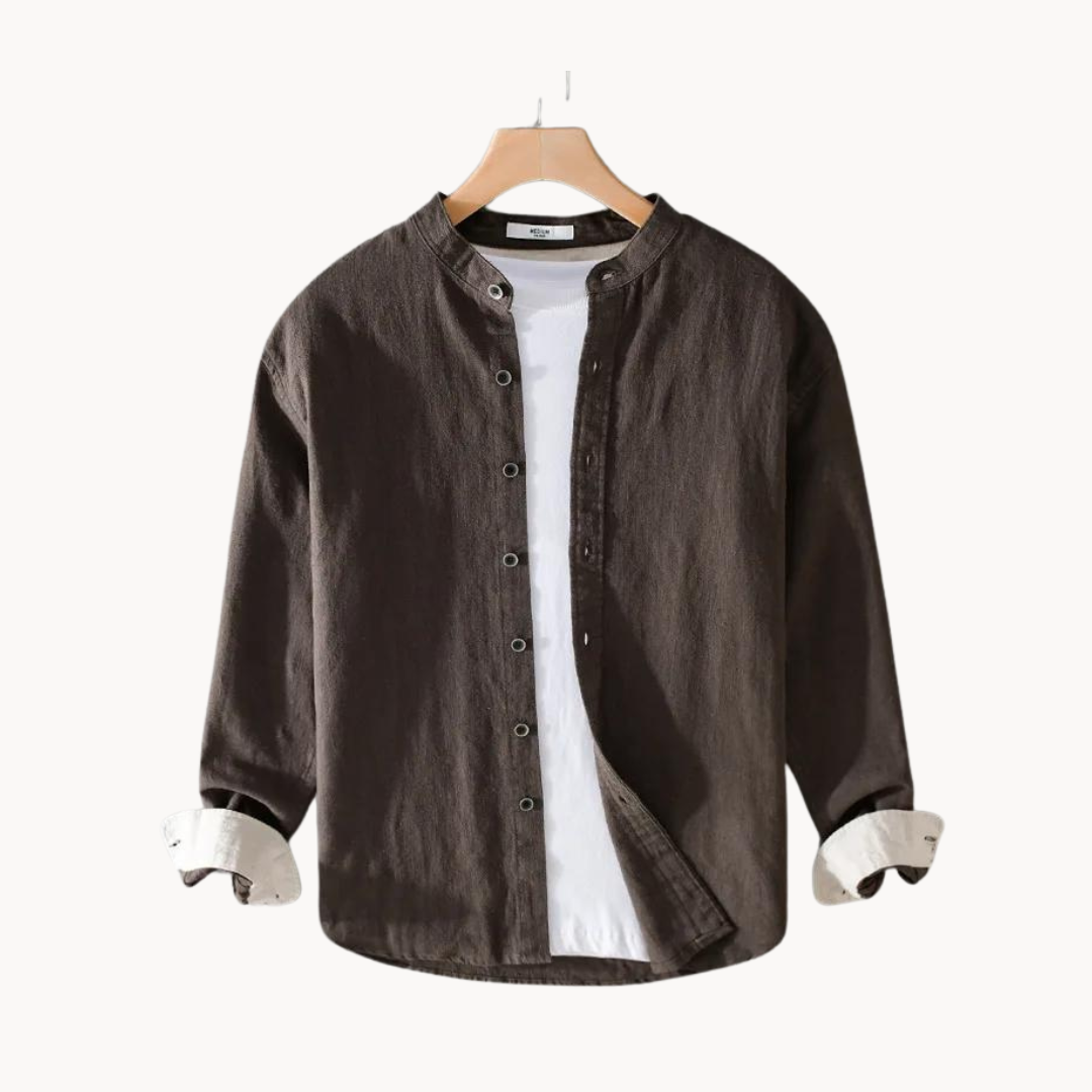 Elton - Leinen Langarmshirt
