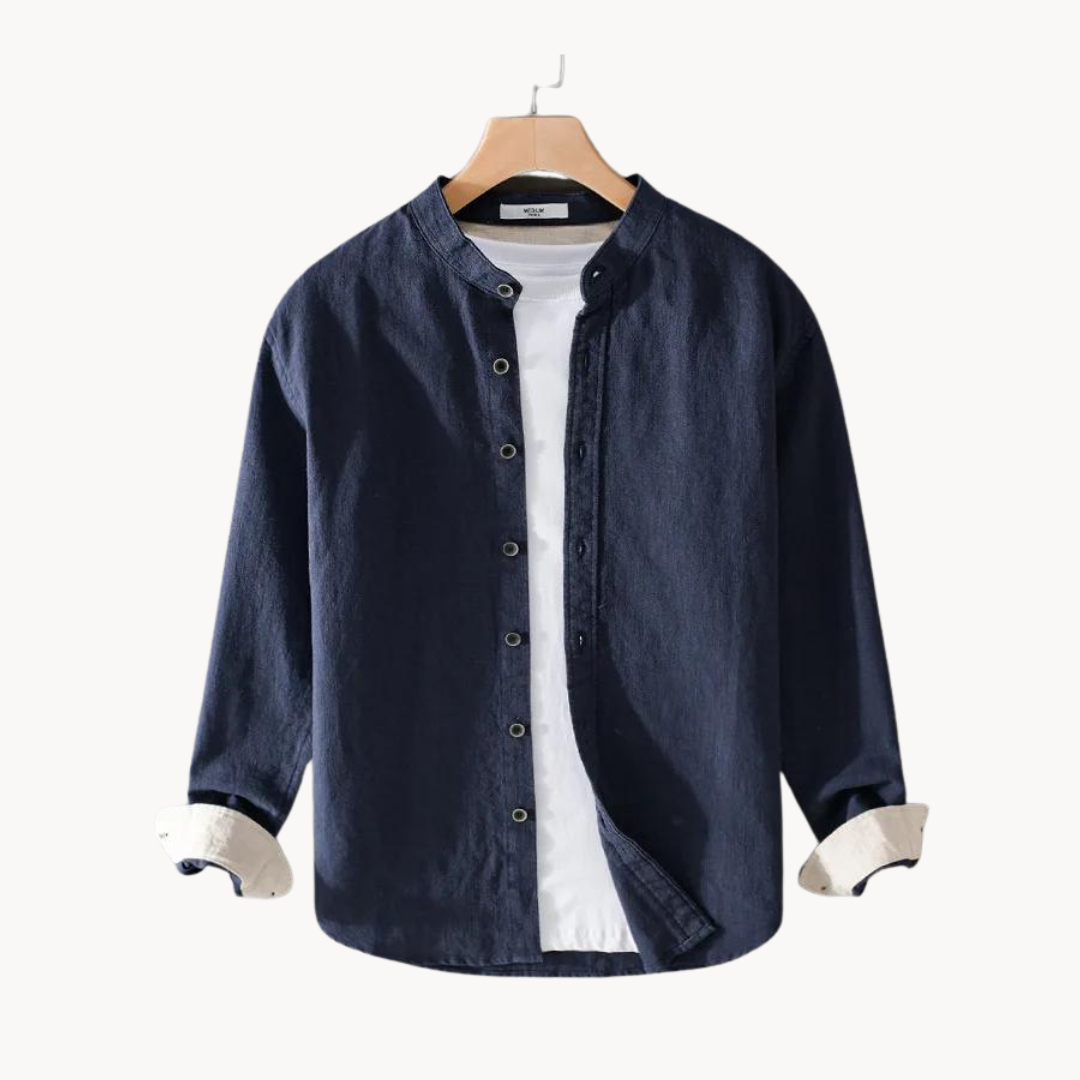 Elton - Leinen Langarmshirt