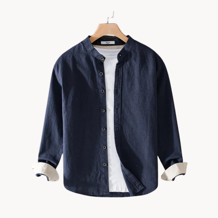 Elton - Leinen Langarmshirt