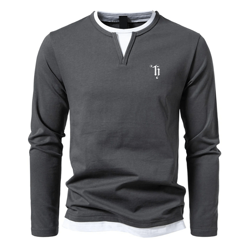 Horace - Double Layered Langarm Shirt
