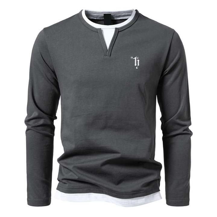 Horace - Double Layered Langarm Shirt