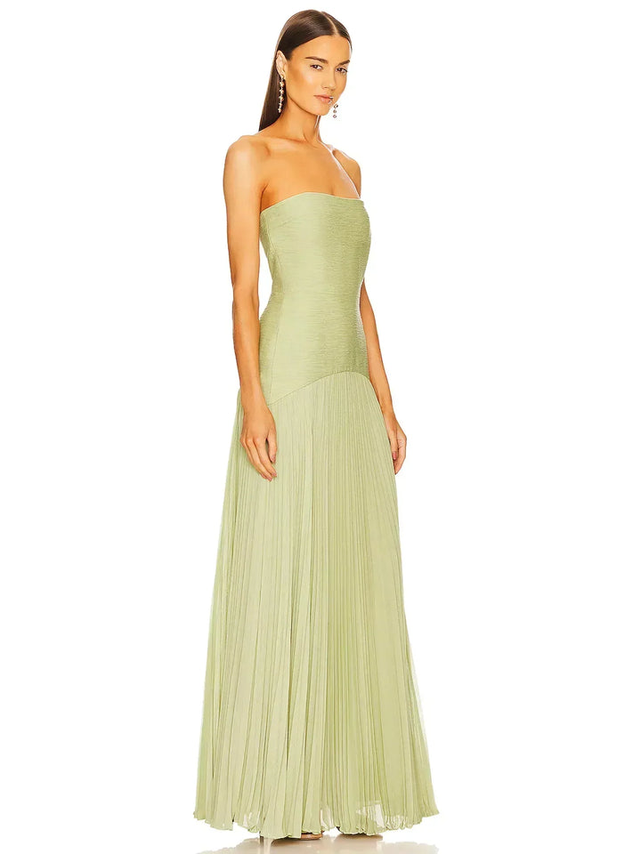 Zynella - Ärmelloses Maxikleid mit tiefer Taille