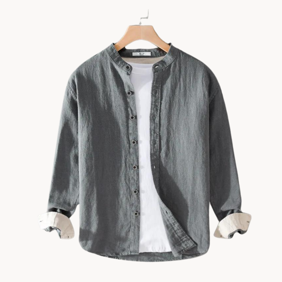 Elton - Leinen Langarmshirt
