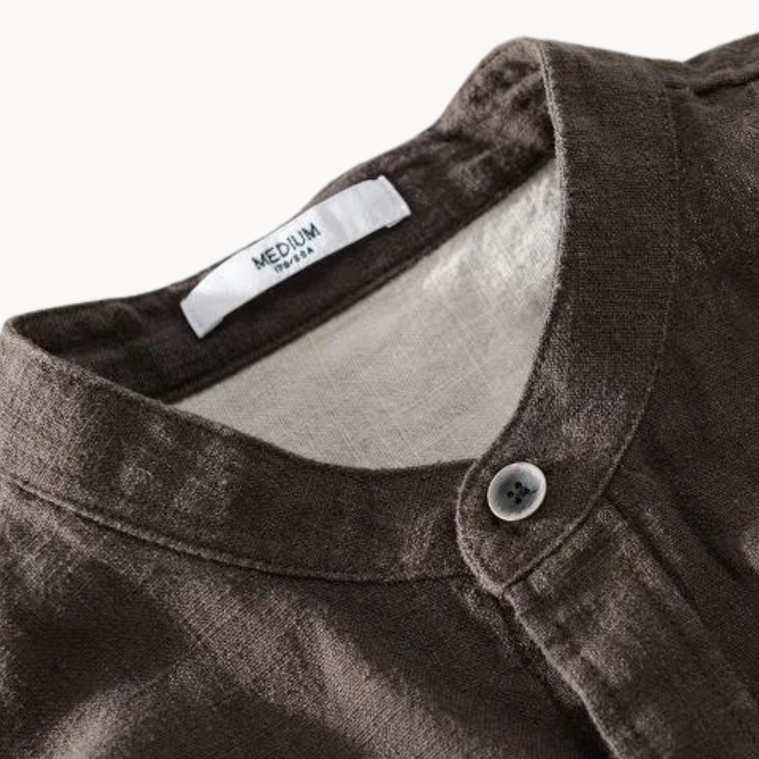 Elton - Leinen Langarmshirt