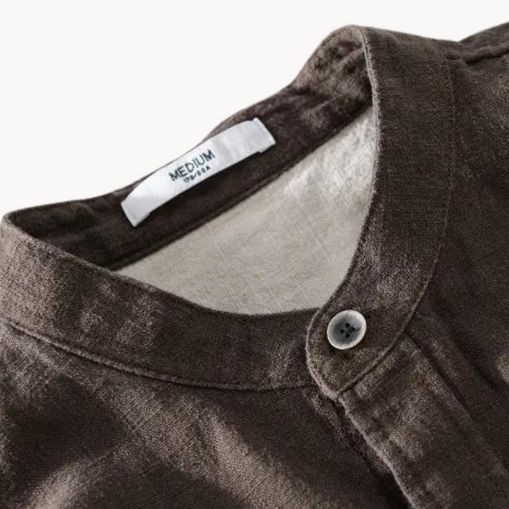 Elton - Leinen Langarmshirt