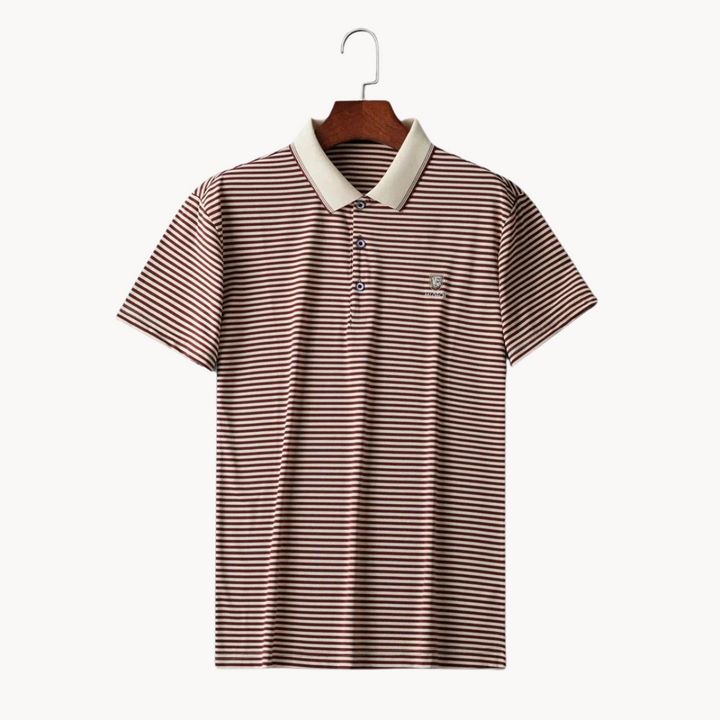 Maurice - Schlankes Kurzarmshirt Striped Polo