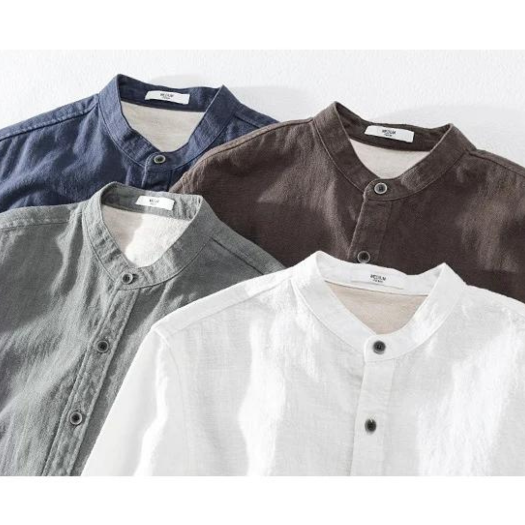 Elton - Leinen Langarmshirt