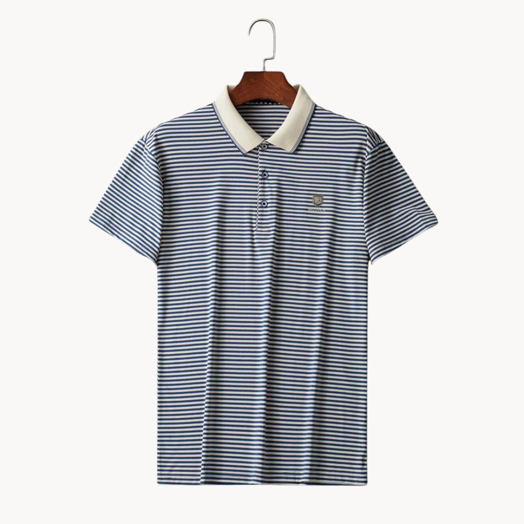 Maurice - Schlankes Kurzarmshirt Striped Polo
