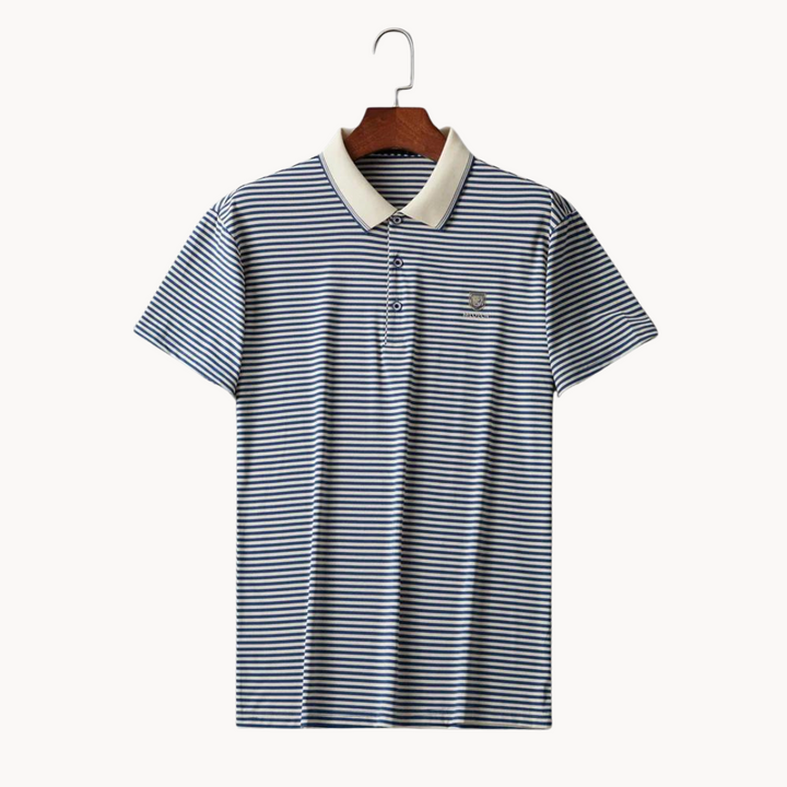 Maurice - Schlankes Kurzarmshirt Striped Polo