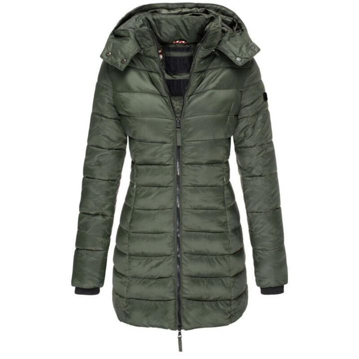 Elisa – Bequeme Daunenjacke mit Kapuze und Reißverschluss