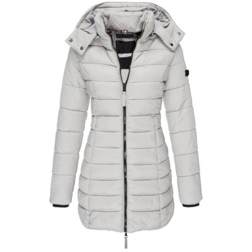 Elisa – Bequeme Daunenjacke mit Kapuze und Reißverschluss