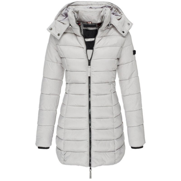 Elisa – Bequeme Daunenjacke mit Kapuze und Reißverschluss