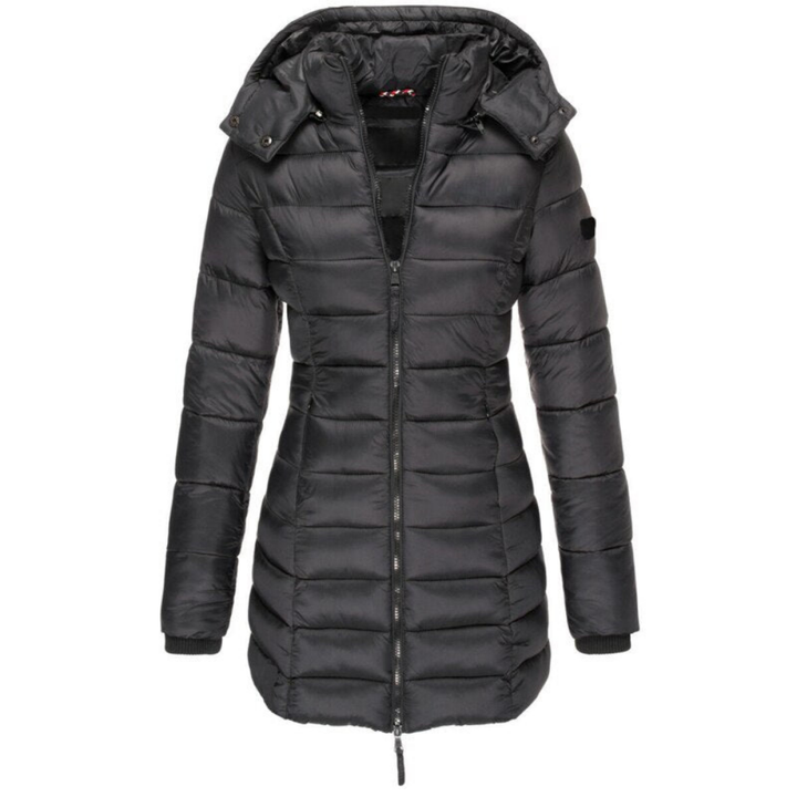 Elisa – Bequeme Daunenjacke mit Kapuze und Reißverschluss