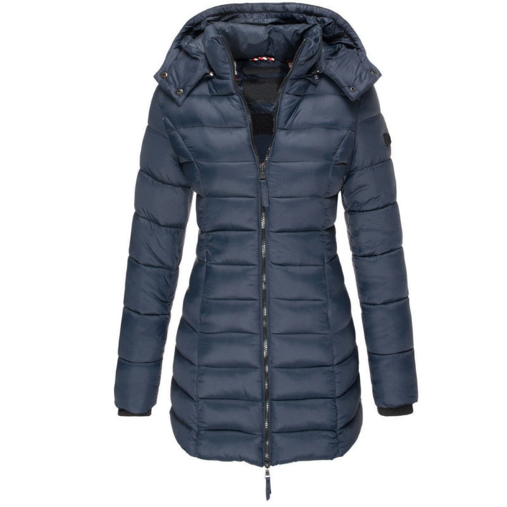 Elisa – Bequeme Daunenjacke mit Kapuze und Reißverschluss