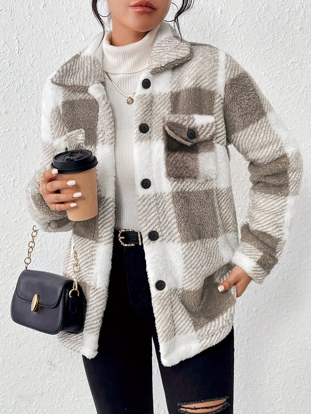 Lily – Weiche Plüschjacke
