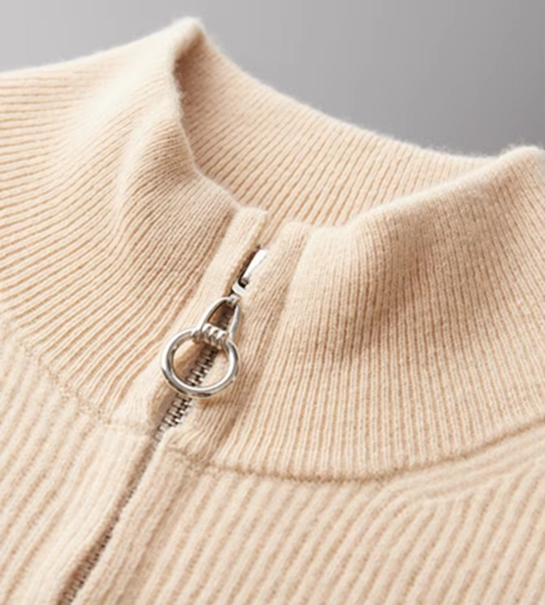 Levi - Strickjacke mit durchgehendem Reißverschluss