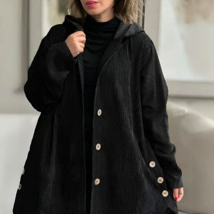 Jaze - Lässige Cord-Hoodie-Jacke für den Herbst