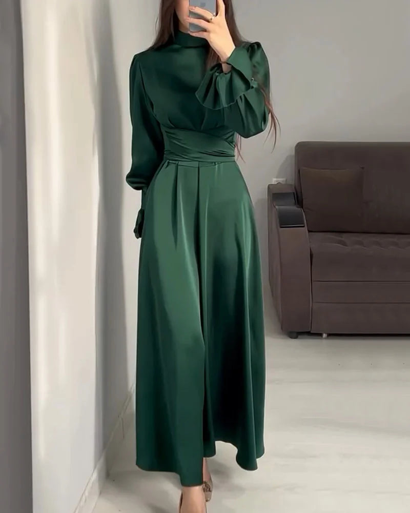 ItalianFrost - Satin Maxi Kleid