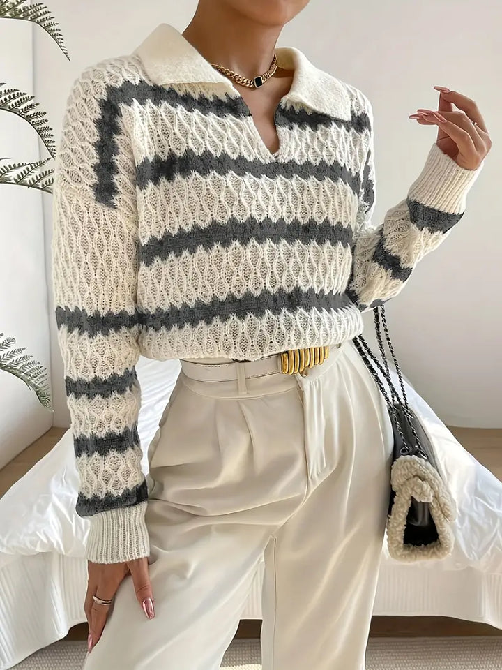 Matilda - Klassischer gestreifter Pullover