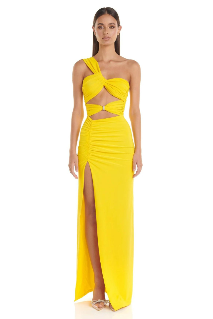 Lennox | Maxikleid mit One-Shoulder-Träger