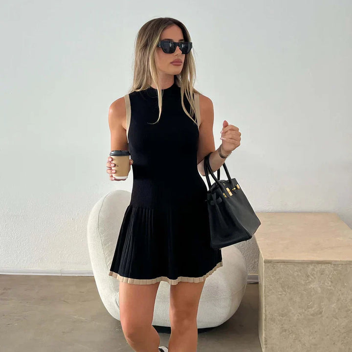 Leah | Geripptes Minikleid
