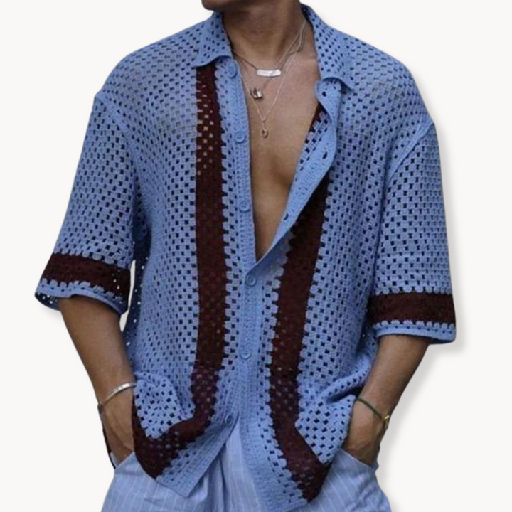 Micah - Mesh Strickshirt