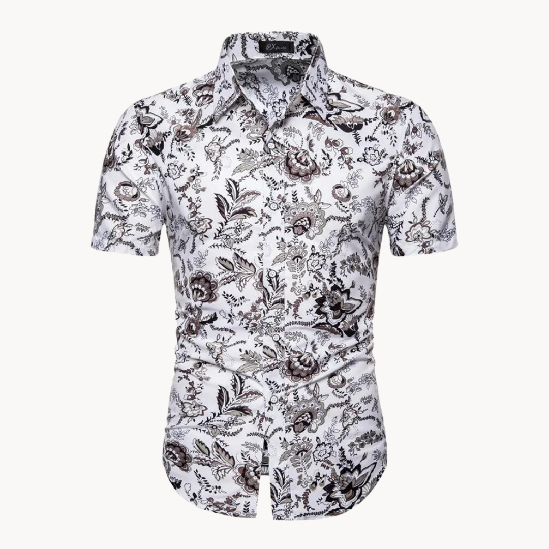Jeremiah - Retro Inspiriert Blumenpolo