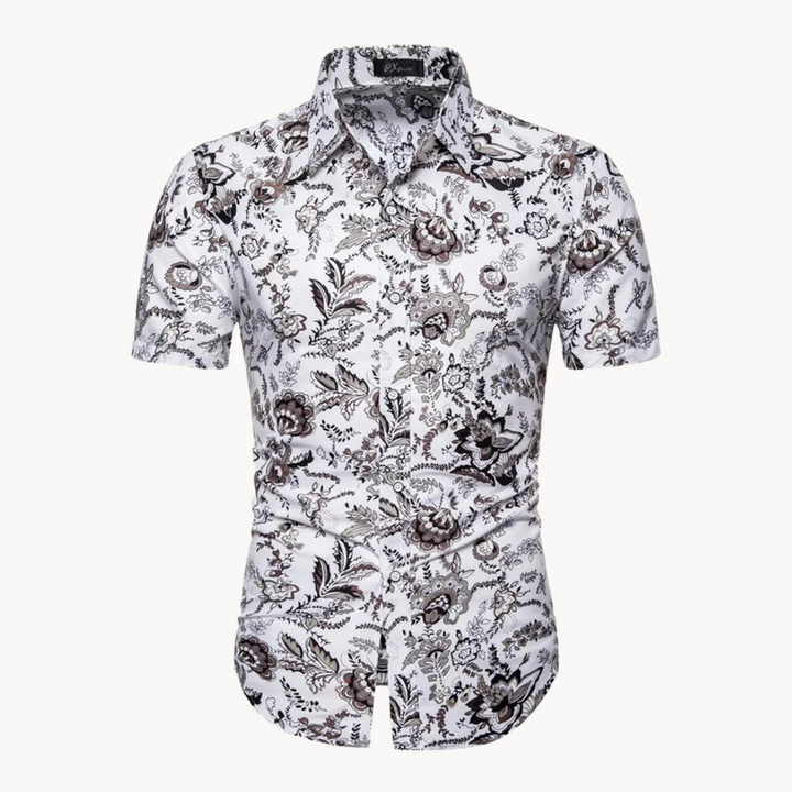 Jeremiah - Retro Inspiriert Blumenpolo
