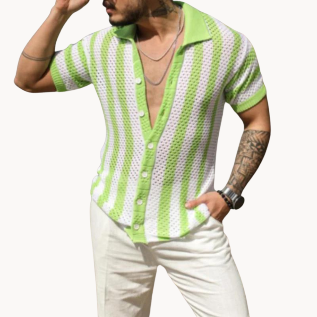 Martinus - Häkelstil Knöpf Poloshirt