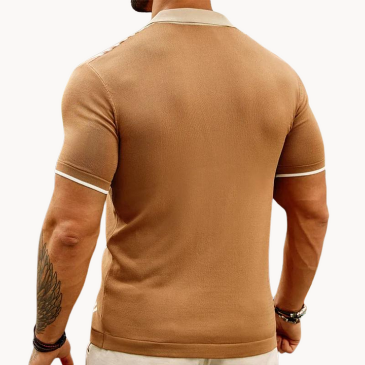 Leonard - Durchgehender Knopfleiste Polo
