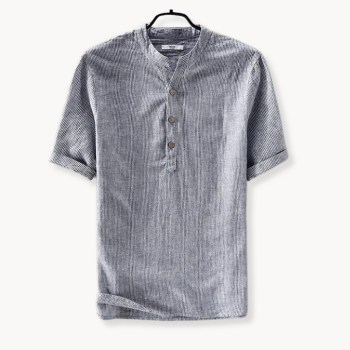 Joaquin - Luxury Gestreiftes Leinenhemd