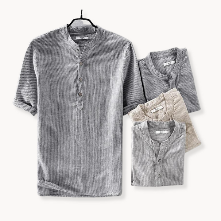 Joaquin - Luxury Gestreiftes Leinenhemd