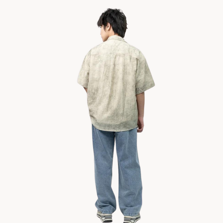 Maximilian - Weiches Leinen Camp-Kragen Shirt