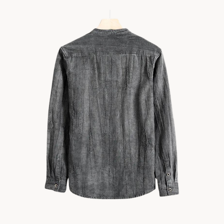Mateo -  Maßgeschneidertes Leinen-Baumwolle Shirt