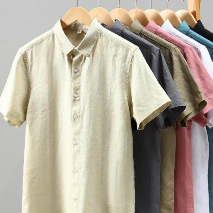 Halston - Leinen Button-Down  Hemd