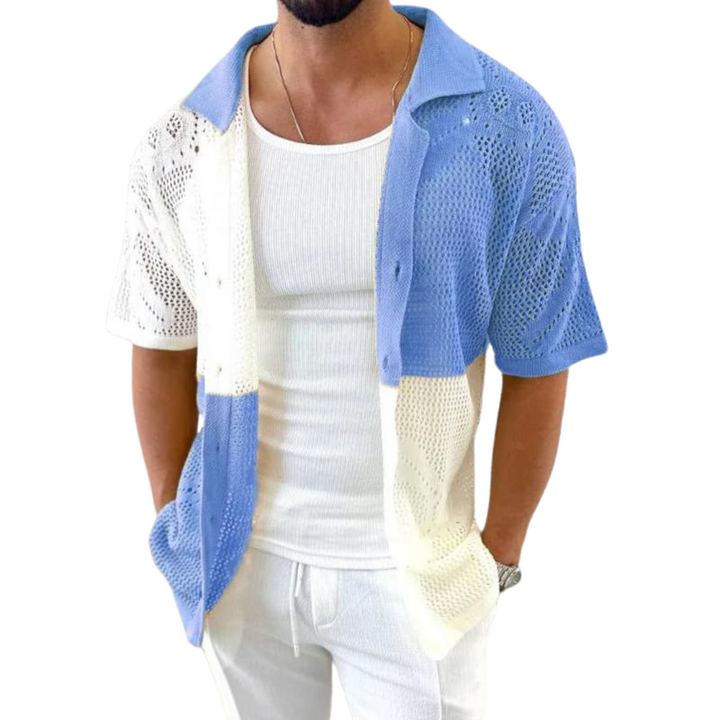 Melchior - Cabana Style Gestricktes Mesh Shirt